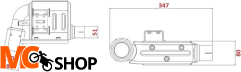 IXIL Tłumik KAWASAKI ER-6 12-16 (EX650E,F/ER650E,