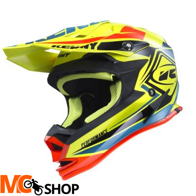 KENNY KASK OFF-ROAD PERFORMANCE YELLOW/BLUE/ORANGE