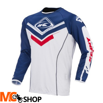 KENNY KOSZULKA OFF-ROAD TITANIUM WHITE/BLUE/RED