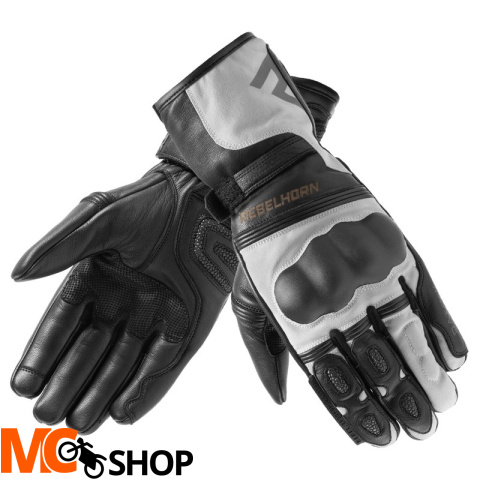 REBELHORN RĘKAWICE SKÓRZ. PATROL LONG BLACK/GREY