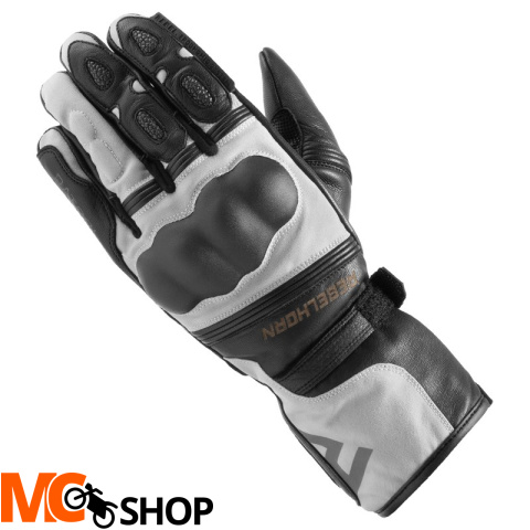 REBELHORN RĘKAWICE SKÓRZ. PATROL LONG BLACK/GREY