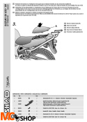 SHAD KSHS0SV69ST STELAŻ KUFRA TYŁ DO SUZUKI SV 650