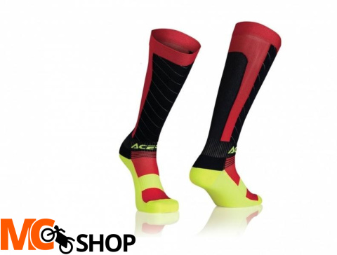 Acerbis Skarpety MX Compression czarno - żółty