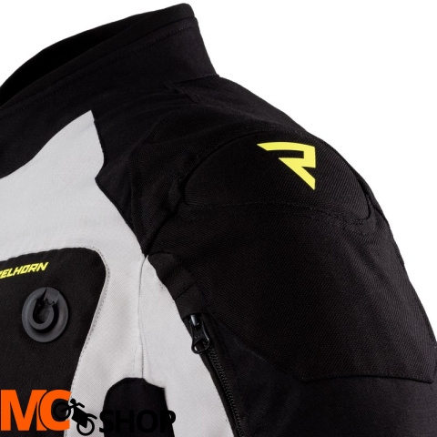 REBELHORN KURTKA TEKS. BORG BLACK/GREY/FLO YELLOW