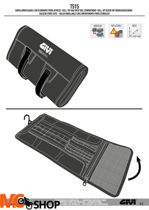 GIVI T515 TORBA / ETUI NA KLUCZE I NARZĘDZIA