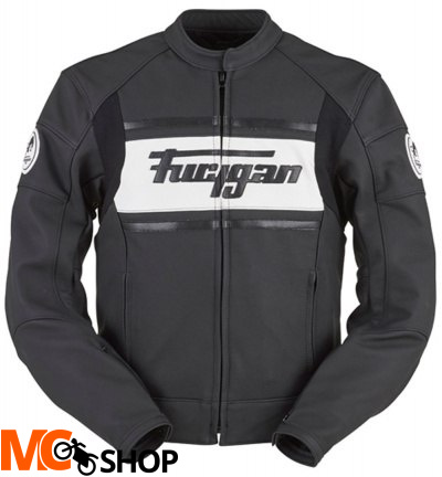 FURYGAN KURTKA MOTOCYKLOWA SKÓRZANA HUOSTON WHITE