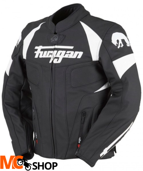 FURYGAN KURTKA MOTOCYKLOWA SKÓRZANA SHELBY WHITE