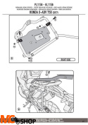 GIVI PL1156 STELAŻ KUFRÓW BOCZNYCH MONOKEY HONDA X-ADV