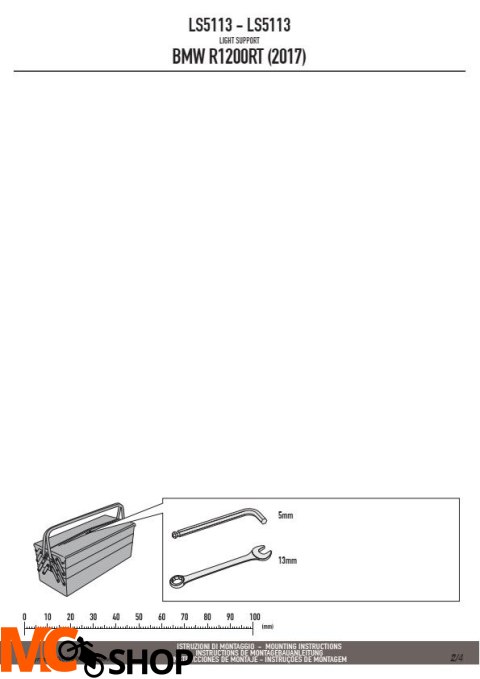 GIVI LS5113 MOCOWANIE HALOGENÓW BMW R 1200 RT