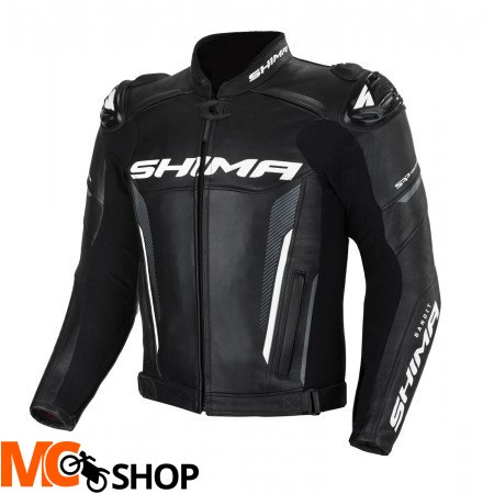 SHIMA KURTKA MOTOCYKLOWA SKÓRA BANDIT JACKET BLACK