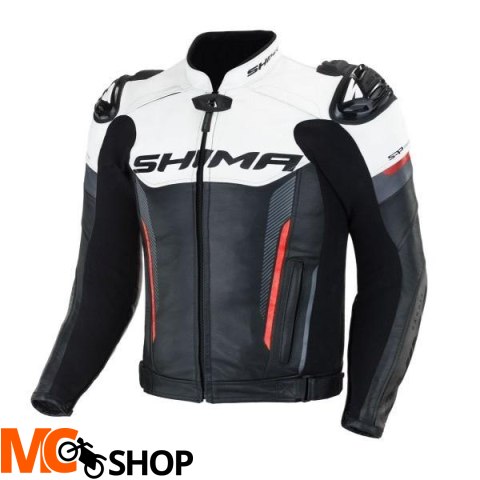 SHIMA KURTKA MOTOCYKLOWA SKÓRA BANDIT JACKET RED