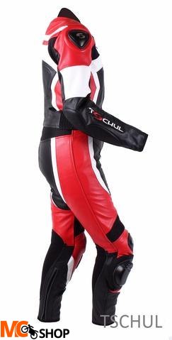 TSCHUL KOMBINEZON MOTOCYK SKÓRZANY DAMSKI 726 RED