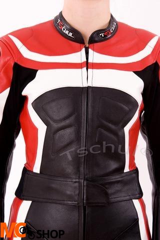 TSCHUL KOMBINEZON MOTOCYK SKÓRZANY DAMSKI 726 RED