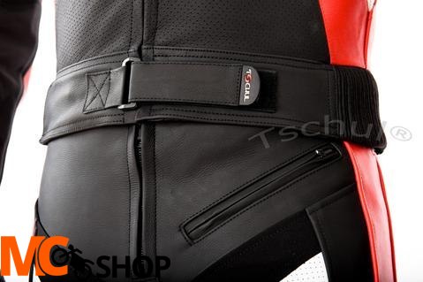 TSCHUL KOMBINEZON MOTOCYKLOWY SKÓRZANY 737 RED