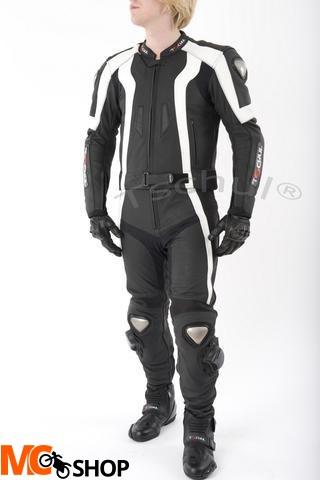 TSCHUL KOMBINEZON SKÓRZANY 727 BLACK-WHITE