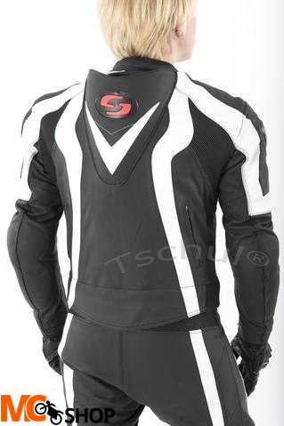 TSCHUL KOMBINEZON SKÓRZANY 727 BLACK-WHITE