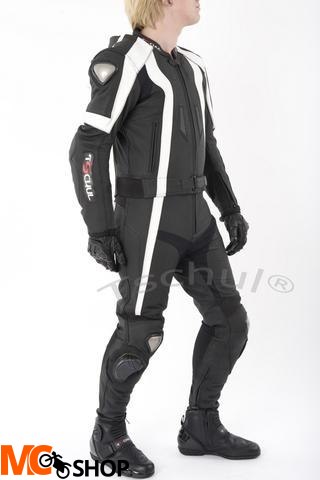 TSCHUL KOMBINEZON SKÓRZANY 727 BLACK-WHITE