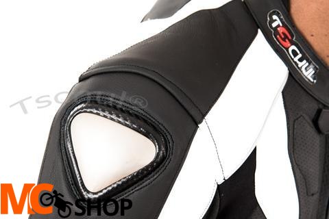 TSCHUL KOMBINEZON SKÓRZANY 727 BLACK-WHITE