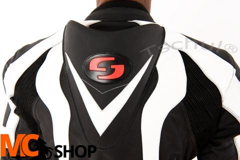 TSCHUL KOMBINEZON SKÓRZANY 727 BLACK-WHITE