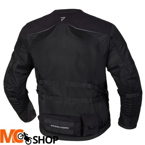 REBELHORN KURTKA MOTOCYKLOWA TEKST BRUTALE BLACK