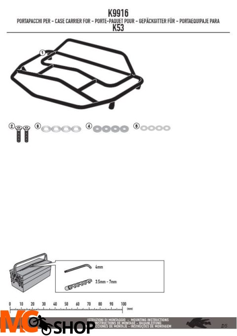 KAPPA K9916 BAGAŻNIK NA KUFER K53N