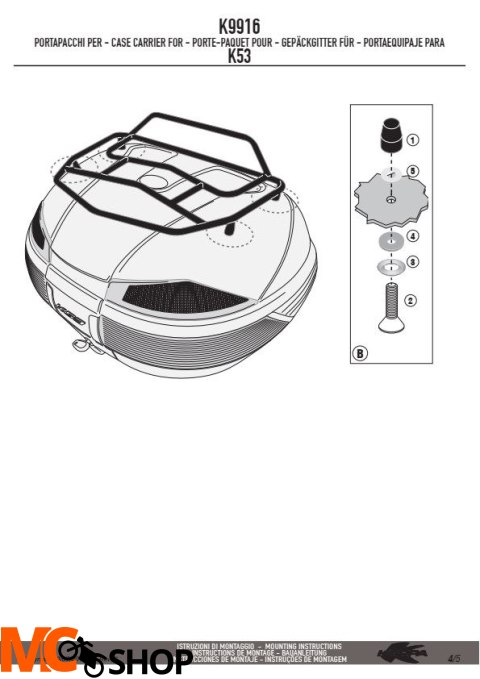 KAPPA K9916 BAGAŻNIK NA KUFER K53N