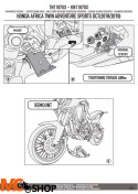 KAPPA KN1167OX GMOLE OSŁONY SILNIKA HONDA CRF 1000L