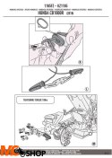 KAPPA KZ1165 STELAŻ KUFRA CENTRALNEGO HONDA CB