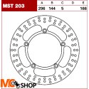 TRW Tarcza hamulcowa MST203 HONDA VT 600 SUZUKI VS