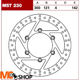 TRW Tarcza hamulcowa MST230 SUZUKI DR 800 650 XF 6