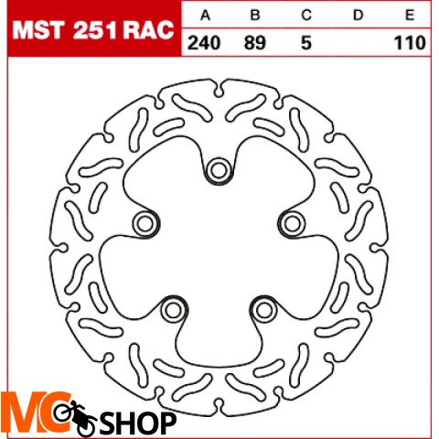 TRW Tarcza hamulcowa MST251RAC SUZUKI SV 650 GSF 6