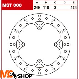 TRW Tarcza hamulcowa MST300 HONDA XL XR250 400 600