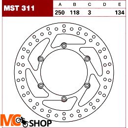 TRW Tarcza hamulcowa MST311 SUZUKI YAMAHA KAWASAKI