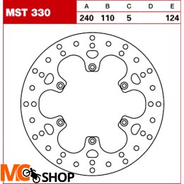 TRW Tarcza hamulcowa MST330 BMW	G 650 XCO APRILIA