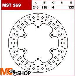 TRW Tarcza hamulcowa MST369 YAMAHA XTZ 750 Super T