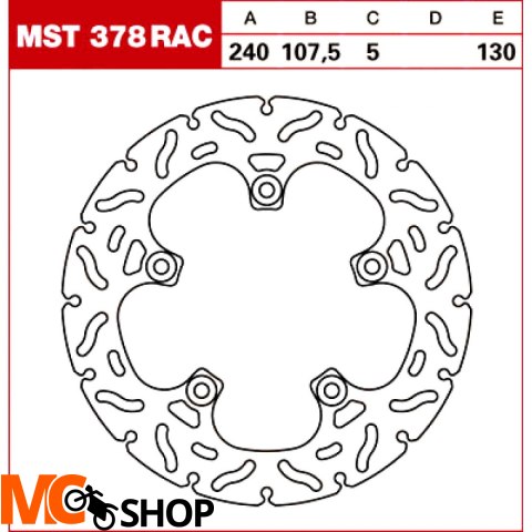 TRW Tarcza hamulcowa MST378RAC KTM SUPERMOTO DUKE