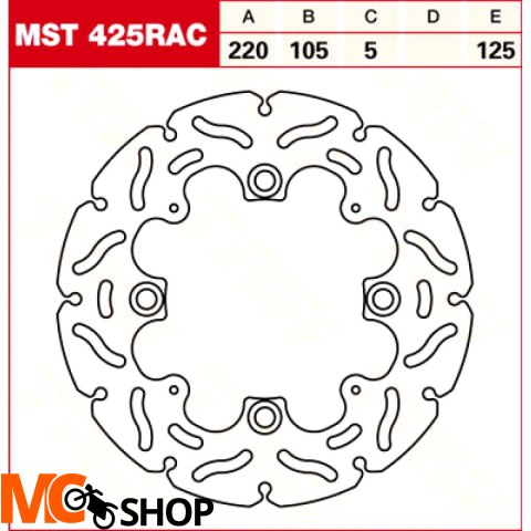 TRW Tarcza hamulcowa MST425RAC HONDA CBR 600 RR AB