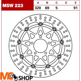 TRW Tarcza hamulcowa MSW223 SUZUKI TL GSX 1400 GSX