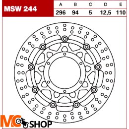 TRW Tarcza hamulcowa MSW244 HONDA VTX 1800 C CBR 6