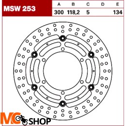 TRW Tarcza hamulcowa MSW253 BMW F 650 700 800 GS A