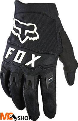 FOX RĘKAWICE OFF-ROAD JUNIOR DIRTPAW BLACK/WHITE