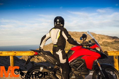 REBELHORN SPODNIE TEKS. BORG BLACK/GREY/FLO YELLOW