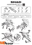 SHAD KSHS0GS17ST STELAŻ KUFRA TYŁ DO SUZUKI GSX-S 125