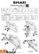 SHAD S0GS27ST STELAŻ KUFRA TYŁ DO SUZUKI GSX-S/R 250