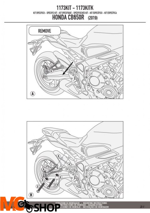 KAPPA 1173KITK ADAPTER DO STELAŻA BOCZNEGO TE1173K