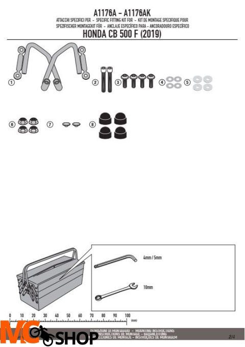 KAPPA A1176AK MOCOWANIE SZYB 1176AK I 1176ABLK HONDA