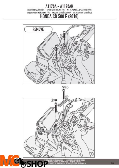 KAPPA A1176AK MOCOWANIE SZYB 1176AK I 1176ABLK HONDA