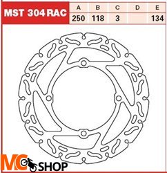 TRW LUCAS MST304RAC TARCZA HAMULCOWA PRZÓD SUZUKI