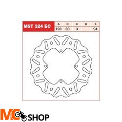 TRW LUCAS MST324EC TARCZA HAMULCOWA TYŁ HONDA CR 8