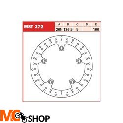 TRW LUCAS MST372 TARCZA HAMULCOWA TYŁ BMW F 650/70